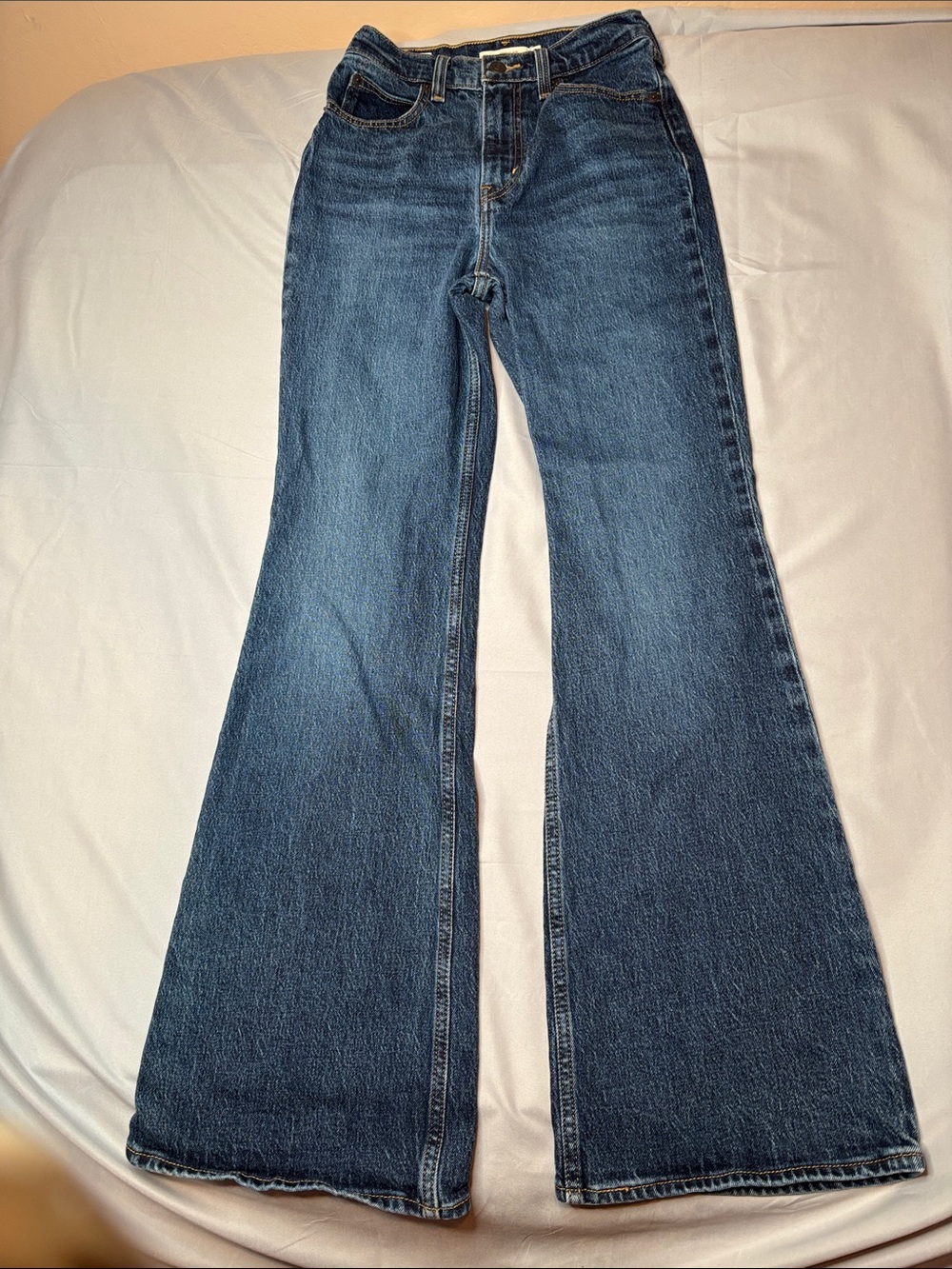 Levi's Dark Blue Flare Jeans - Wide Leg